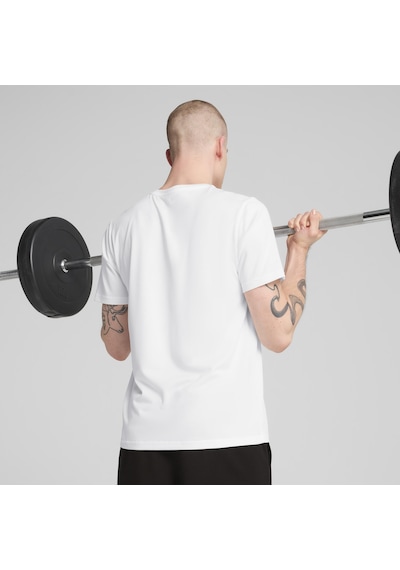 Puma M TAD ESS SOLID CAT Erkek  Beyaz Tişört