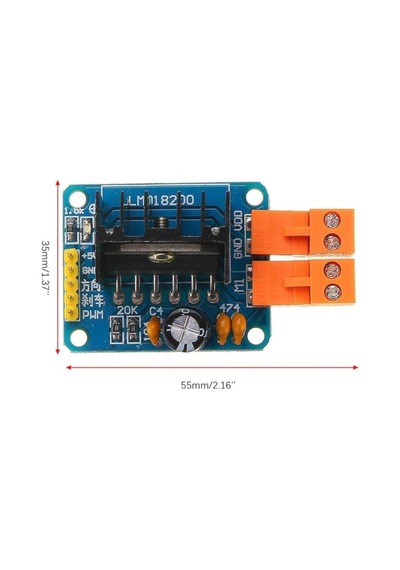Lmd18200 Motor Sürücü Modül 55v 3/6a 75w H-bridge Pwm Dc Motor Sürücü Araba Robot