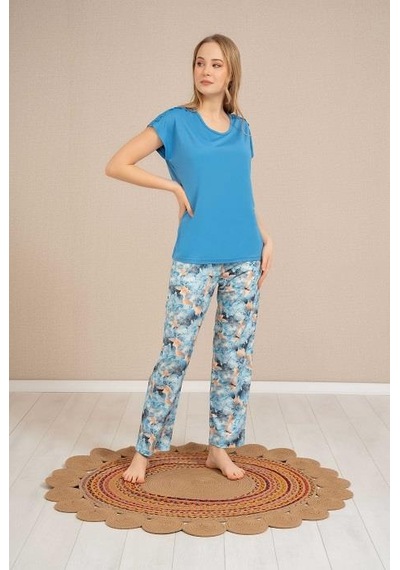 Baha 4355 Yarım Kol Pijama Takım 001