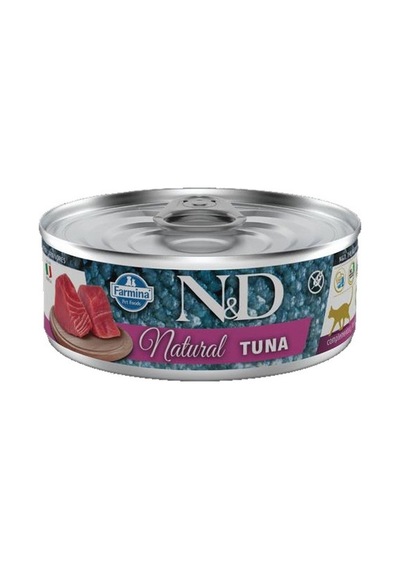 N&D Natural Tuna Balıklı Yetişkin Kedi Konservesi 80 G
