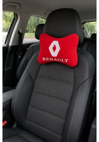 Renault 19 Torpido Halısı + Kırmızı Boyun Yastığı + Kaydırmaz Ped + Çeki İpi + Ayna Askısı Seti
