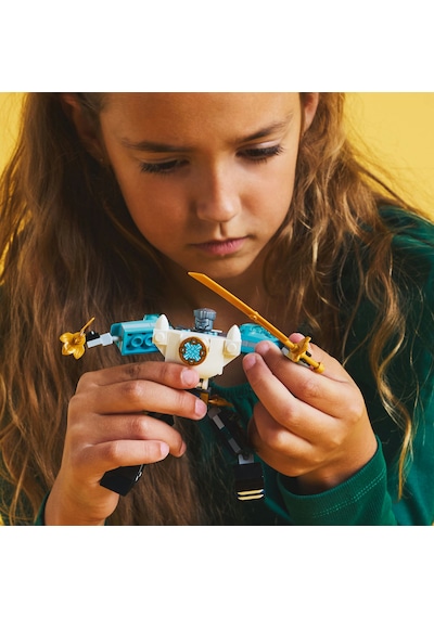 LEGO® NINJAGO® Zane’in Savaş Zırhı Mech’i 71827 - 6 Yaş ve Üzeri Çocuklar için 3 Minifigürlü Yaratıcı Oyuncak Yapım Seti (92 Parça)