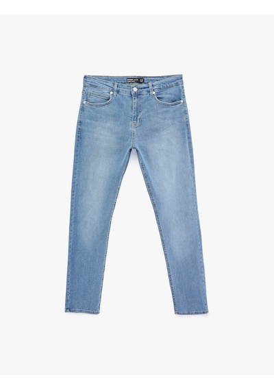 Koton Normal Bel Slim Fit Jean Pantolon - Brad Jean Açık İndigo 6sam40259nd Açık İndigo Koton Normal Bel Slim Fit Jean Pantolon - Brad Jean Açık İndigo 6sam40259nd Açık İndigo