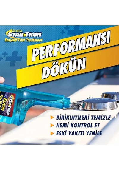 Starbrite - Star Tron Enzim Katkılı Benzin Katkısı 473 Ml : Etanol Sorunlarına Son, Benzinli Motorlar İçin Enzim Gücüyle Profesyonel Koruma