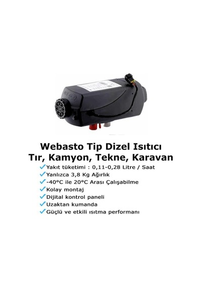 Tecnopoint 5kw Webasto Tipi Dizel Ortam Isıtıcı - 12v/24v-1582