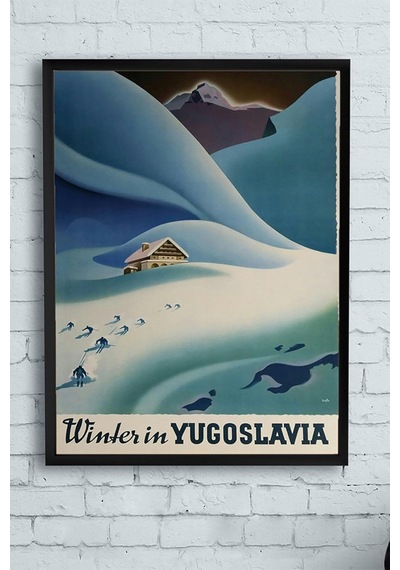 Pster13990 Yugoslavya Çerçeveli Tablo 40x50cm 7/8 Yaş