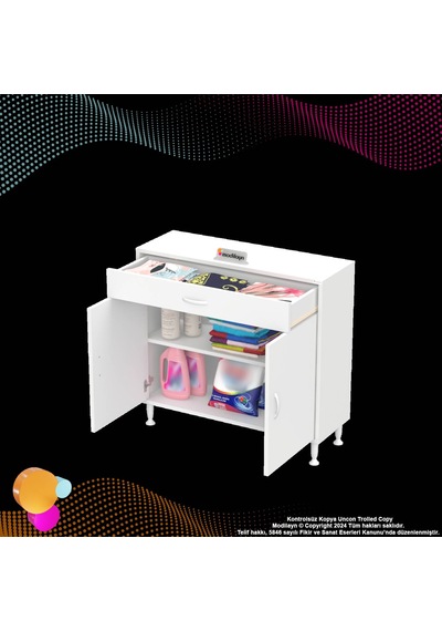 Eliusta Fre 95 Cm Çok Amaçlı Dolap 1 Raflı Tek Çekmeceli Banyo Mutfak Dolabı 95x88x32,5 Cm Organizer Dolap Beyaz Eliusta Fre 95 Cm Çok Amaçlı Dolap 1 Raflı Tek Çekmeceli Banyo Mutfak Dolabı 95x88x32,5 Cm Organizer Dolap Beyaz
