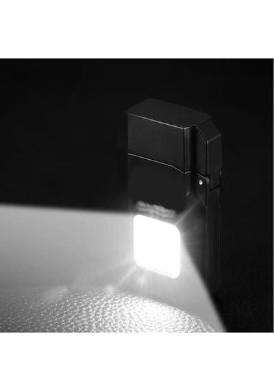 Jasper Gazsız Rezistanslı Elektrikli Usb Şarjlı Çakmak Mini Cob El Fenerli 2 In 1 Mini Projektörlü