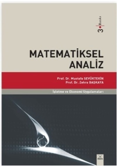 Matematiksel analiz Mustafa sevüktekin, Zehra başkaya  2.El İades