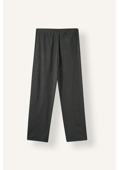 Defacto Baggy Fit Çizgili Lastikli Bel Pantolon H3890ax26auar216 Antrasit-ar216