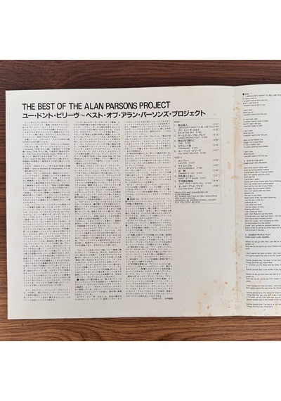 The Alan Parsons Project The Best Of The Alan Parsons Project