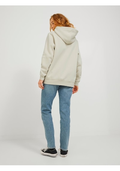 Jjxx Kapüşonlu Rahat Kesim Bej Kadın Sweatshirt 12223961 001