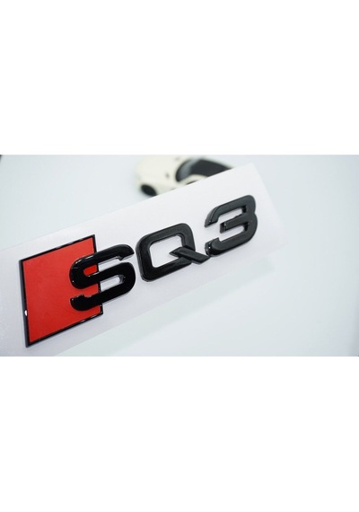 Sq3 Siyah Abs 3m 3d Bagaj Logo Audi İle Uyumlu