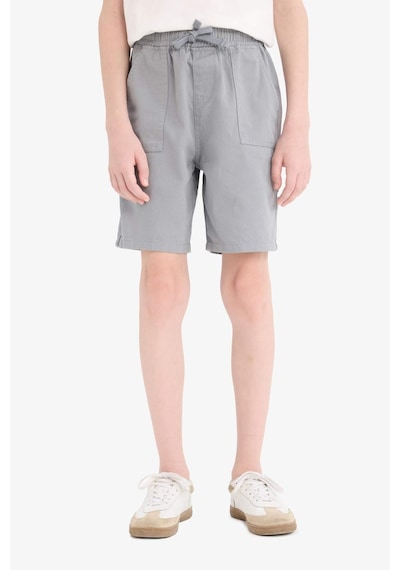 DeFacto Erkek Çocuk Beli Lastikli Cepli Gabardin Şort E3359A825HSGR265