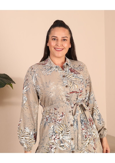 Ferace Kadin Buyuk Beden Yazlik Elbise Plus Tesettur Giyim Uzun Elbise 001