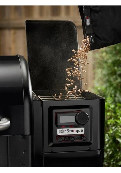 Weber 1500810 Smoque 22 Peletli Dumanlı Barbekü / Smoker-197 Siyah