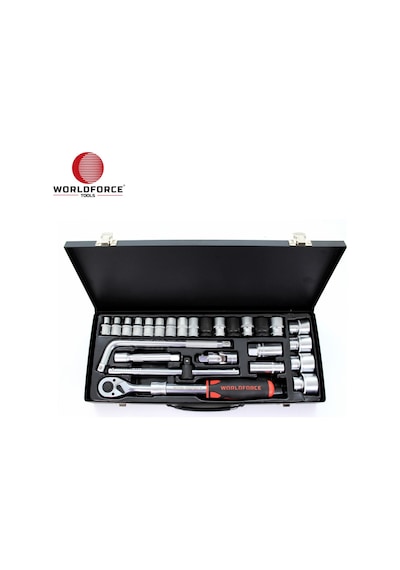WorldForce 11350 1/2'' Uzatmalı Lokma Takımı 26 Parça