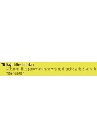 Filtre Torbası Yedek Filtre Torbaları 3 Adet Fp 303 Çekirdekleri Için