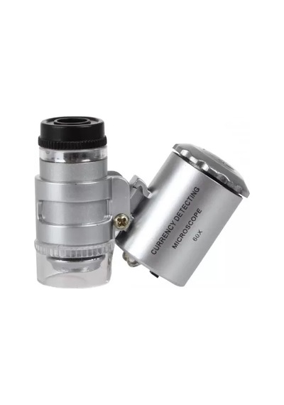 Nikula-ıphone5 Için Uyumlu Kapaklı Lens Mikroskop Taşınabilir Mini Cep Boyutu Led Mikroskop No.9882-
