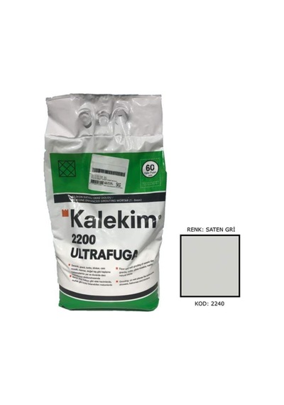 2240 Ultra Fuga Slikonlu Derz Dolgu Saten Gri 5 Kg 0.25 KG