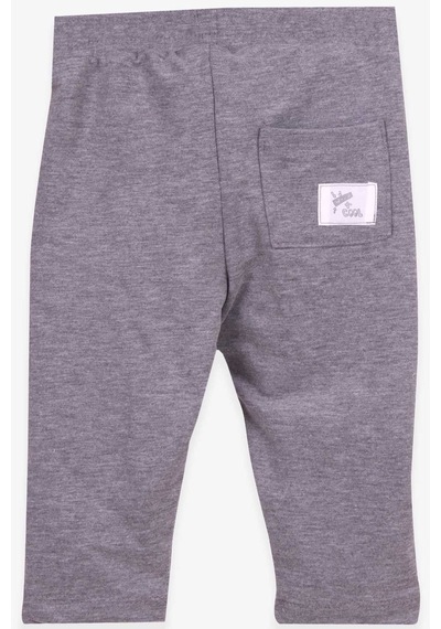 Breeze Torba Cepli Erkek Çocuk Eşofman Altı Gri Melanj (1-4 Yaş)