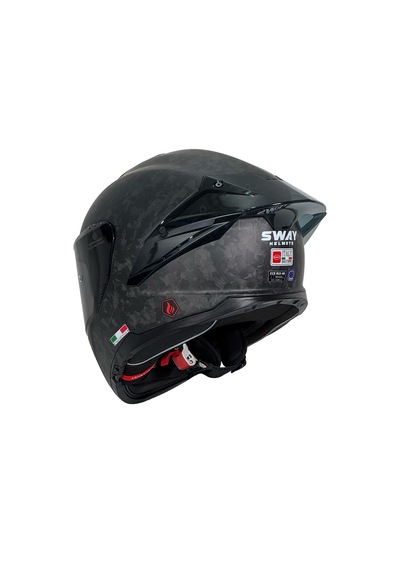 Full Face Sway 861 Forget Carbon Kask Siyah
