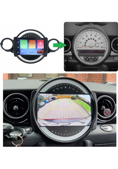 Mini Cooper - Araç Multimedya Ekran - 2gb 32gb - S - Black - 2007 - 2011 - 9 Inch - Myway - Red