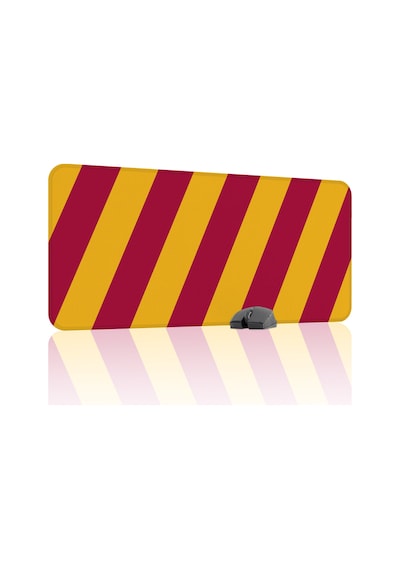 Sarı Kırmızı 90x40 Xxl Taraftar Gaming Oyuncu Mouse Pad Kaymaz Taban Büyük Klavye Fare Altlığı Şerit
