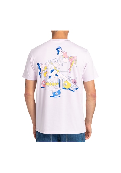 Rvca Rvca Skull Club Erkek Pembe Tişört 742