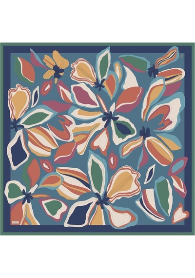 Belli İpek Eşarp - 4318-80 Lacivert Twill