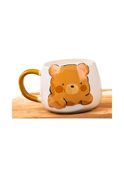 Mukko Home Sevimli Ayı Kabartmalı Porselen Kupa - 350 Ml, El Dekoru Boyama, Şık Ve Dayanıklı Kupa,krem, Mug51k Beyaz - Çok Renkli Mukko Home Sevimli Ayı Kabartmalı Porselen Kupa - 350 Ml, El Dekoru Boyama, Şık Ve Dayanıklı Kupa,krem, Mug51k Beyaz - Çok Renkli