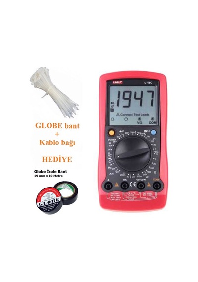 Ut-58c Dijital Multimetre 20a/750vac-20a/1000vdc + Global Bant