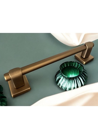 Dem Mat Antik Sarı Ap263 Çekme Kapı Kolu Sürgülü Çekme Kol 25 Cm 1 Adet