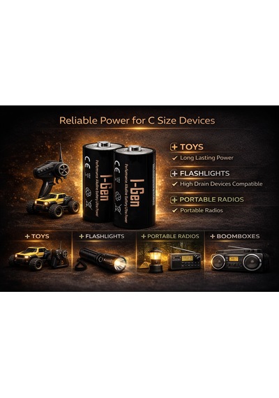 I-gen Lr14 Ultra Alkalin C Boy Pil 1.5v Orta Boy Pil 10 Lu Paket