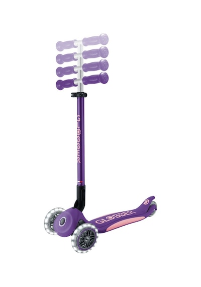Globber Elite Deluxe Işıklı Scooter - Koyu Mor Mor