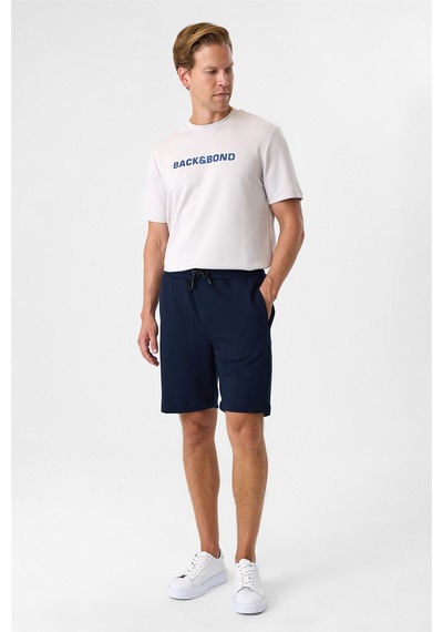 Backandbond Lacivert Regular Fit Örme Şort Çok Renkli