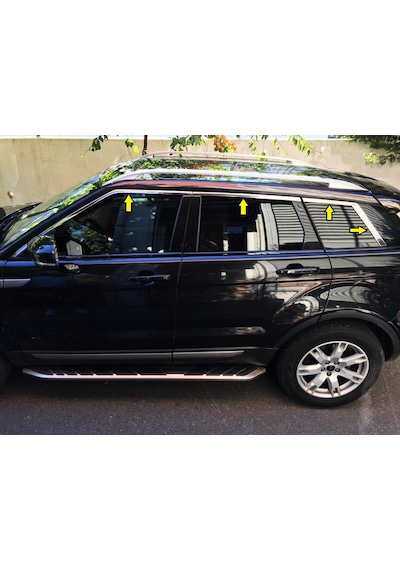 Land Rover Range Rover Evoque 2012-2017 Krom Cam Üst Çıtası 8P