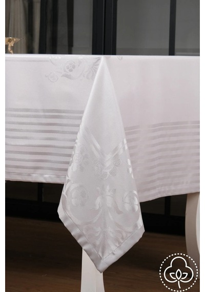 Lida Lüxjakar Bambu Kumaş Gri Masa Örtüsü 160x220 Cm - 1260 Çok Renkli
