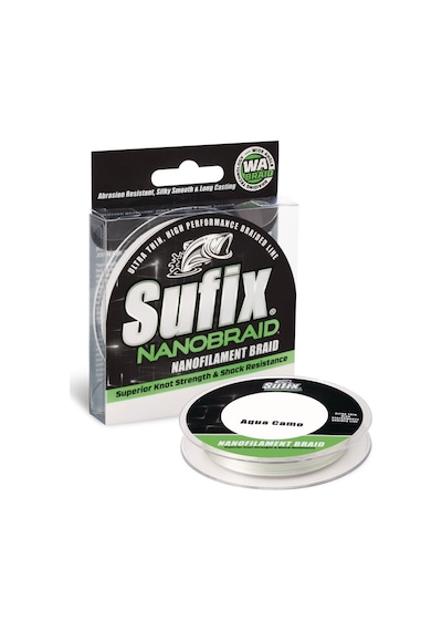 Sufix Nano Braid 0.10mm 100m Aqua Camo İp Misina 5kg Çeker