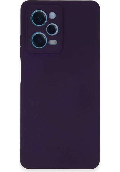 Newface Xiaomi Redmi Note 12 Pro 5g Kılıf Nano İçi Kadife Silikon Semeglbl - 39 - Mor