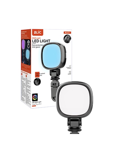 Şarjlı Rgb Led Selfie Video Kamera Işığı Tripod Uyumlu Ve Mandall