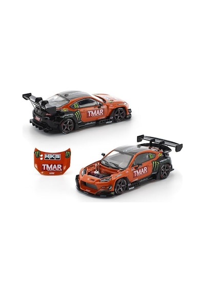 Pop Race Pandem Toyota Gr86 Daigo Saito Fdj 2022 Tmar 1:64 Diecast Model Araba Pr64-265 Kırmızı