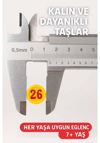Lüks Tombala Seti 1.6 Mm Kalın Büyük Taşlı Aile Boyu Eğlencelik Tam Set Oyun 7+ Yaş Kaliteli Kartlar