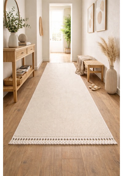 Mariesse Home Naturel Bukleli Yumuşak Dokulu Iskandinav Yolluk Modern Halı Oturma Odası Mutfak Halısı Koridor Tyc6271ae83f9c33b66149100 E601 Krem