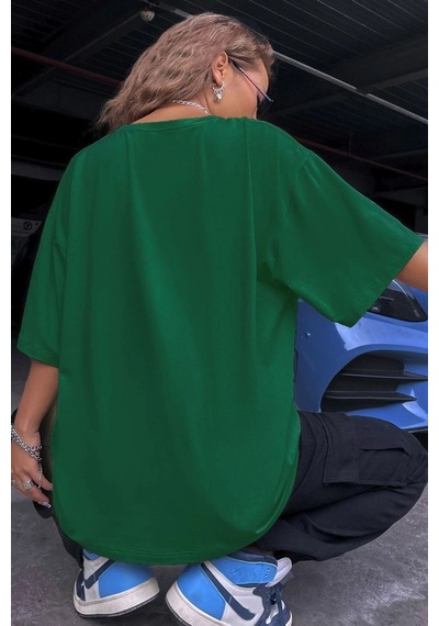 Unisex Berkeley Baskılı T-shirt Yeşil