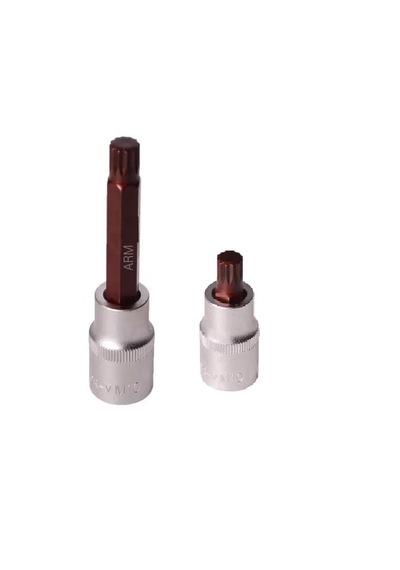 Arm 1/2 M9 Uzun Lokma Kısa Lokmalı Spline Bits