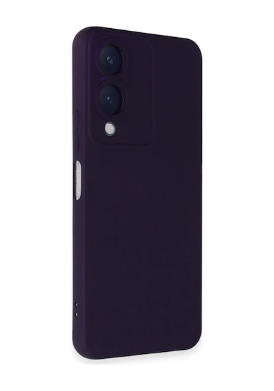 Vivo Y17s Kılıf Nano İçi Kadife Silikon - Mor 0.2M-Çok Renkli