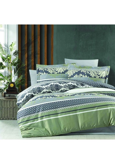 Maxstyle Saten Deluxe Orlenda Çift Kişilik Nevresim Takımı Desenli
