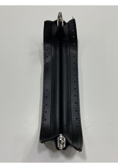 Karantuhafiye Çanta Bursu / Derili Burs 20 Cm / Siyah Siyah
