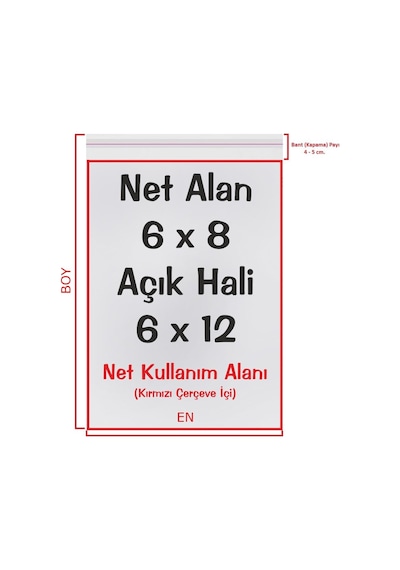 Şeffaf Bantlı Yapışkanlı Opp Jelatin Poşet 250 Adet 6 x 8 + 4 CM